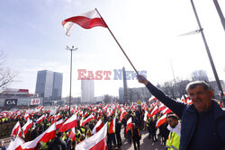 Protest rolników w Warszawie