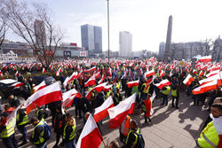 Protest rolników w Warszawie