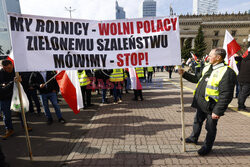 Protest rolników w Warszawie