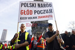 Protest rolników w Warszawie