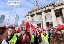 Protest rolników w Warszawie