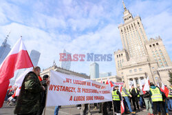 Protest rolników w Warszawie