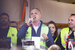 Protest rolników w Warszawie