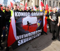 Protest rolników w Warszawie