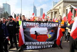 Protest rolników w Warszawie