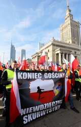 Protest rolników w Warszawie