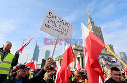 Protest rolników w Warszawie