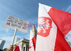 Protest rolników w Warszawie