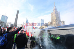 Protest rolników w Warszawie