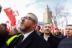 Protest rolników w Warszawie