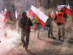 Protest rolników w Warszawie