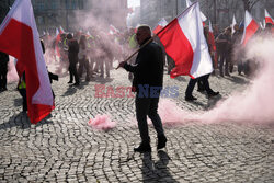 Protest rolników w Warszawie