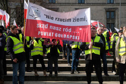 Protest rolników w Warszawie