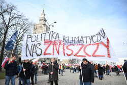 Protest rolników w Warszawie