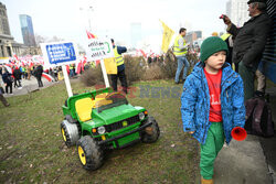 Protest rolników w Warszawie