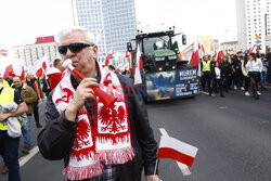 Protest rolników w Warszawie