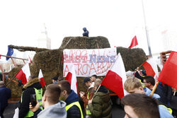 Protest rolników w Warszawie