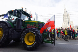 Protest rolników w Warszawie