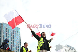 Protest rolników w Warszawie