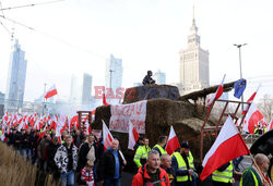 Protest rolników w Warszawie