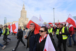 Protest rolników w Warszawie