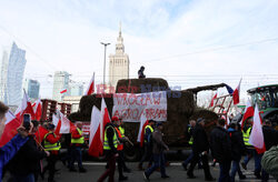 Protest rolników w Warszawie