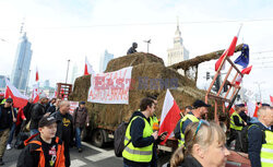 Protest rolników w Warszawie