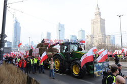 Protest rolników w Warszawie