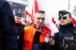 Protest rolników w Warszawie