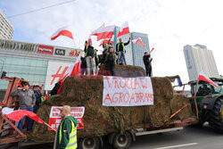 Protest rolników w Warszawie