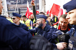 Protest rolników w Warszawie