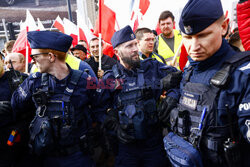 Protest rolników w Warszawie