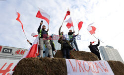 Protest rolników w Warszawie