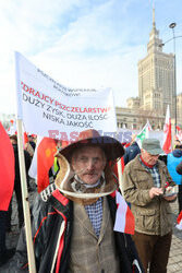 Protest rolników w Warszawie