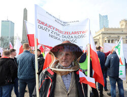 Protest rolników w Warszawie