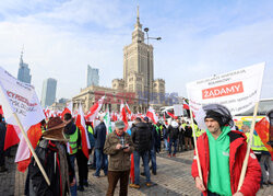 Protest rolników w Warszawie