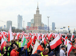 Protest rolników w Warszawie