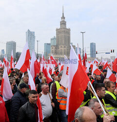 Protest rolników w Warszawie