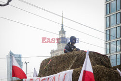 Protest rolników w Warszawie