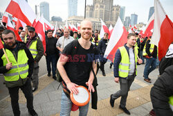 Protest rolników w Warszawie