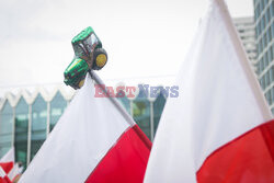 Protest rolników w Warszawie