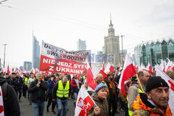 Protest rolników w Warszawie