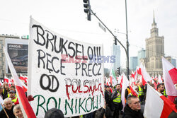 Protest rolników w Warszawie