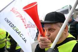 Protest rolników w Warszawie