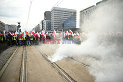 Protest rolników w Warszawie