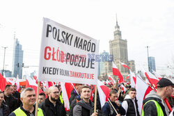 Protest rolników w Warszawie