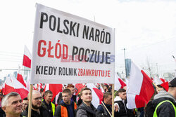 Protest rolników w Warszawie