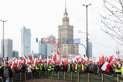 Protest rolników w Warszawie