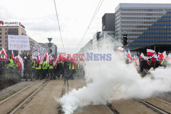 Protest rolników w Warszawie