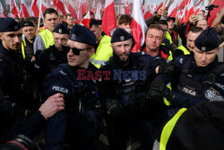 Protest rolników w Warszawie